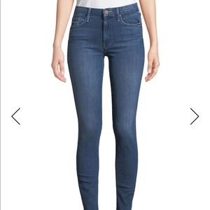MOTHER Women's Skinny Jeans in Dark Blue